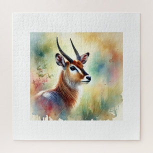 Puzzle Nile Lechwe in Serenity 310724AREF115 - Watercolor