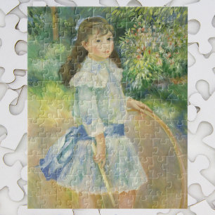 Puzzle Niña con aro de Pierre Renoir, Arte fino vintage
