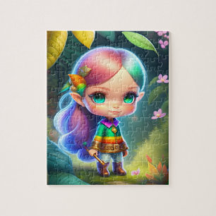 Puzzle Niña Elfa Pequeña y Linda