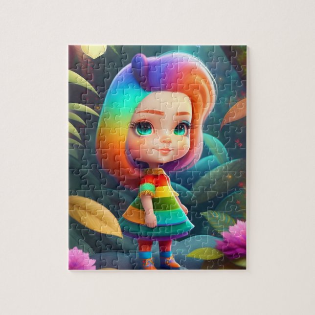 Puzzle Niña Elfa Pequeña y Linda (Vertical)