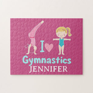 Puzzle Niña Gimnasta Personalizada, Me Encanta La Gimnasi