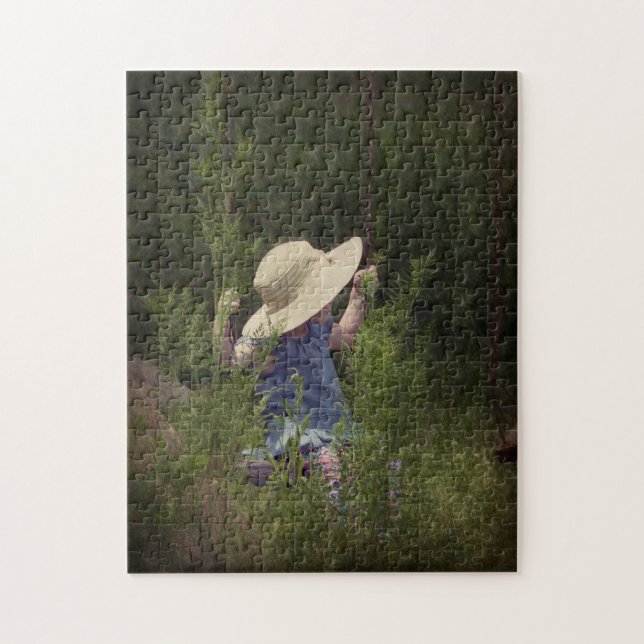 Puzzle Niña pequeña en un giro (Vertical)