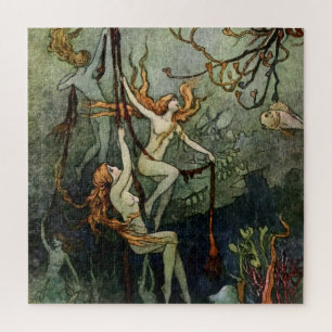 Puzzle “Ninfas marinas” de Warwick Goble