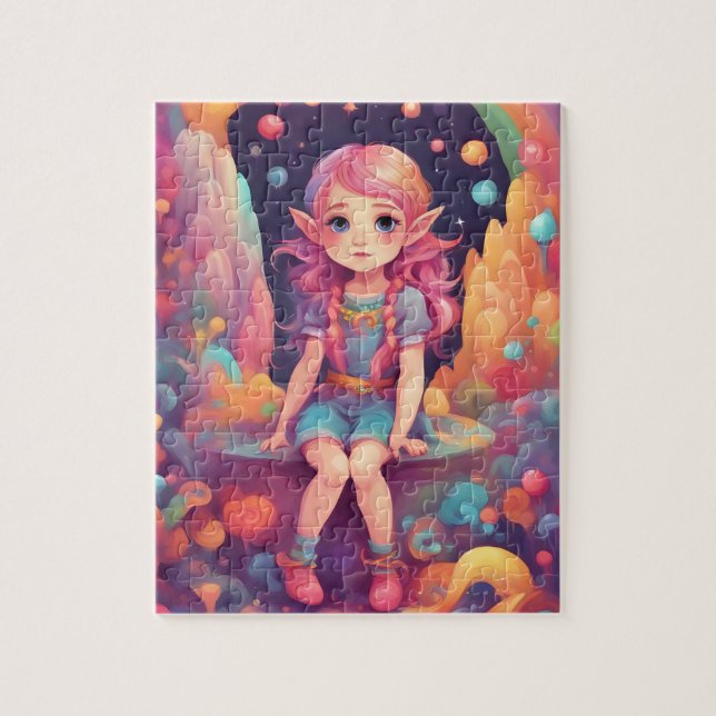 Puzzle Niñita elfo (Vertical)