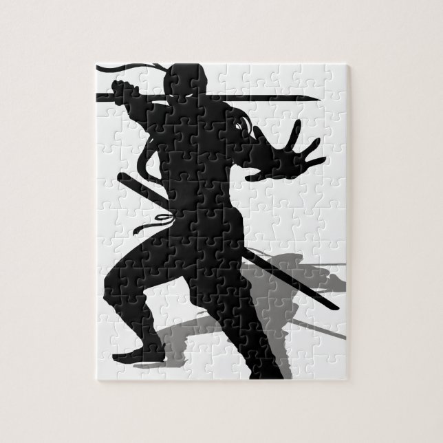 Puzzle Ninja con sombra (Vertical)