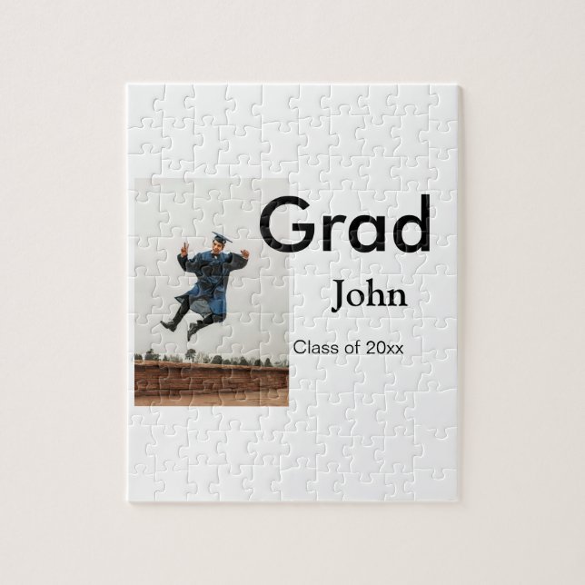 Puzzle niño añadir nombre fecha año texto felicitaciones  (Vertical)