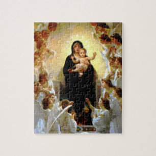 Puzzle Niño bendecido Jesús del Virgen María y del ni