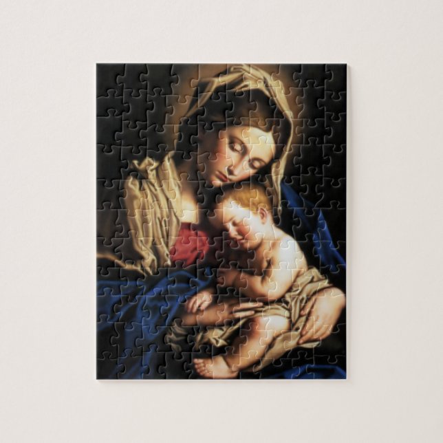 Puzzle Niño bendecido Jesús del Virgen María y del niño (Vertical)