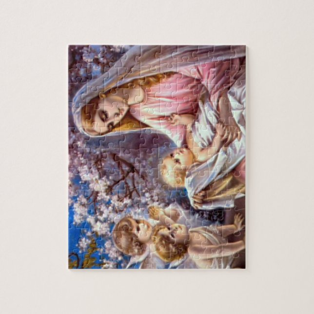 Puzzle Niño bendecido Jesús del Virgen María y del niño (Vertical)