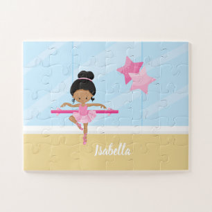 Puzzle Niño del chica de la bailarina personalizado