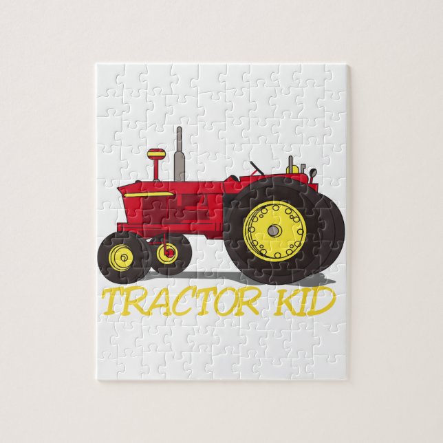 Puzzle Niño del tractor (Vertical)