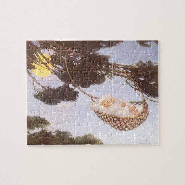 Puzzle Niño en el árbol Hassoc de Jessie Willcox Smith (Horizontal)