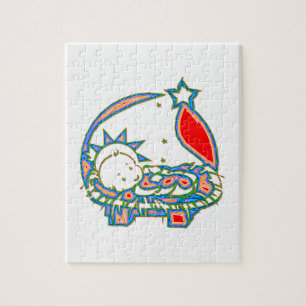 Puzzle Niño Jesús bajo una estrella
