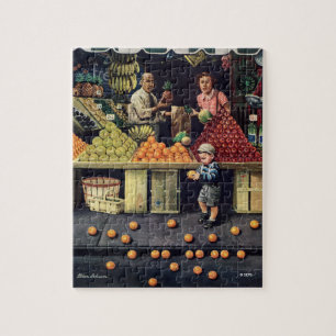 Puzzle Niño y naranjas