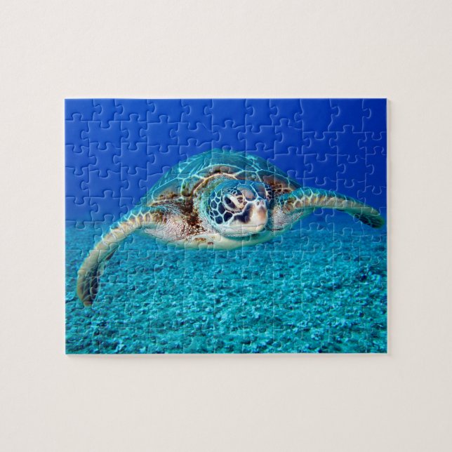 Puzzle Niños bajo el agua 110 piezas Tortuga marina Jigsa (Horizontal)