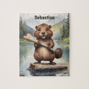 Puzzle Niños Beaver personalizados