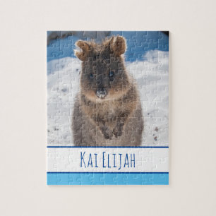 Puzzle Niños Blue Boys Quokka Beach Personalizado