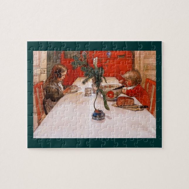 Puzzle Niños comiendo cena (Horizontal)