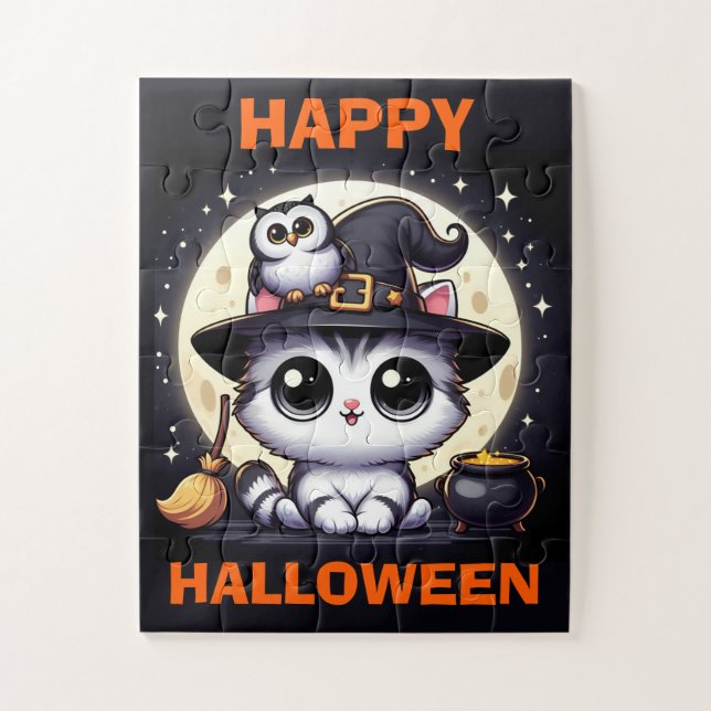 Puzzle Niños de gatos y búhos (Vertical)