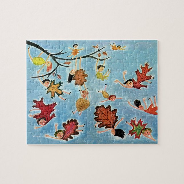 Puzzle Niños de la hoja (Horizontal)