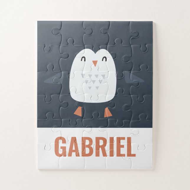 Puzzle niños festivos graciosos y lindos pingüinos person (Vertical)