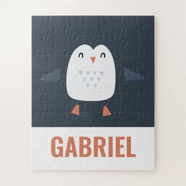 Puzzle niños festivos graciosos y lindos pingüinos person (Vertical)