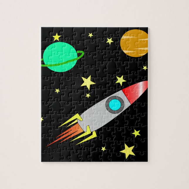 Puzzle Niños frescos de las estrellas de los planetas de (Vertical)