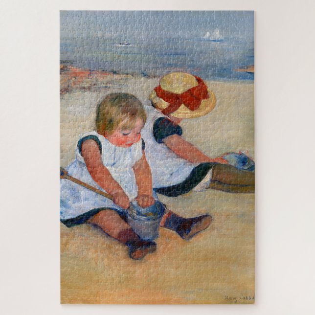 Puzzle Niños jugando en la playa (Vertical)