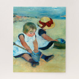 Puzzle Niños jugando en la playa por Mary Cassatt