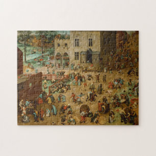 Puzzle Niños jugando juegos (Pieter Bruegel el mayor)