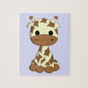 Puzzle Niños lindos del dibujo animado de la jirafa del