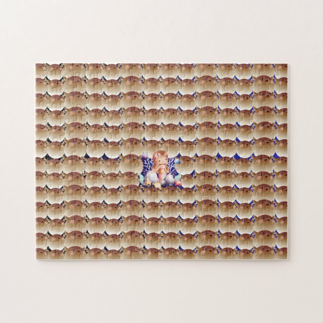 Puzzle niños mágicos peces de solomillo de sirena bajo el (Horizontal)