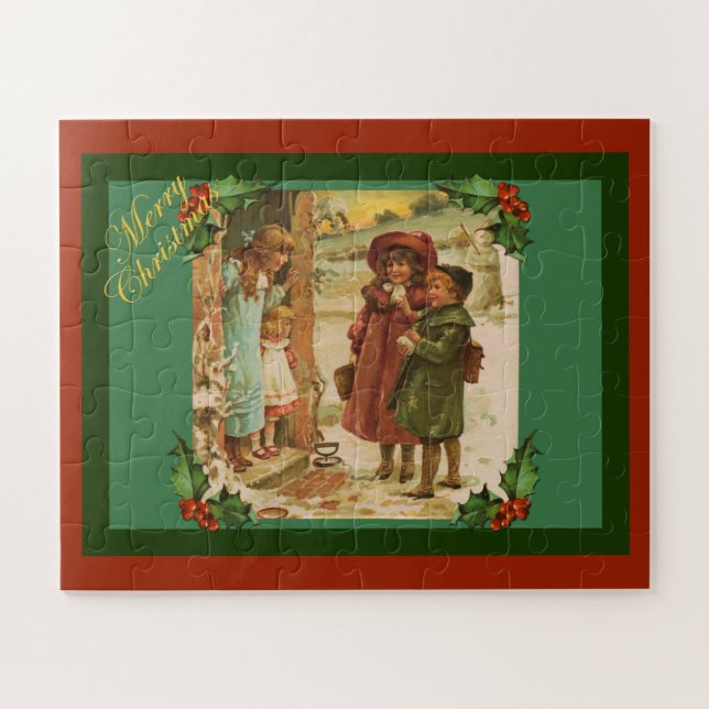 Puzzle Niños Navidades de Victoria Rompieron el rompecabe (Horizontal)