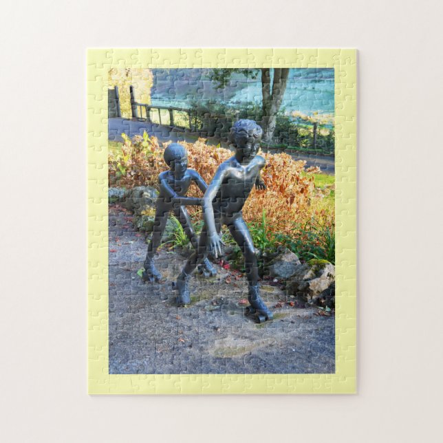 Puzzle Niños patinando (Vertical)