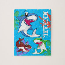 Niños Personalizado de tiburones subacuáticos Océa