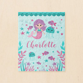Puzzle Niños personalizados con sirenas