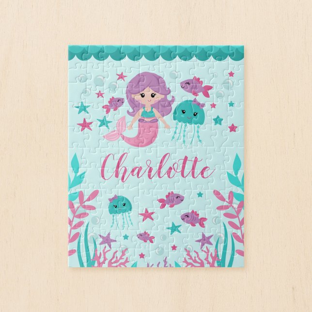 Puzzle Niños personalizados con sirenas (Subido por el creador)