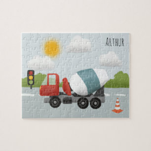 Puzzle Niños Personalizados de construcción de carreteras