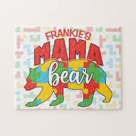 Puzzle Niños Personalizados nombran a Mamá Oso Conciencia