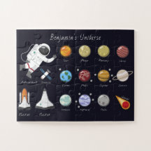 Niños planetas Astronauta Monograma Universo Niños