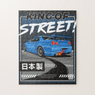 Puzzle Nissan Skyline GTR Design T-Shirt