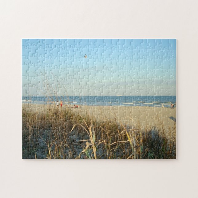 Puzzle No. 3 de la escena de la playa de la primavera (Horizontal)