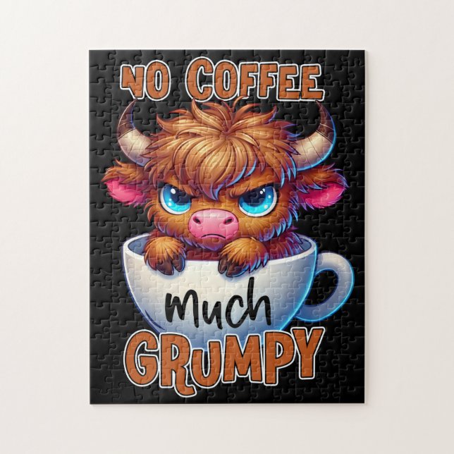 Puzzle No Coffee Much Grumpy  (Vertical)