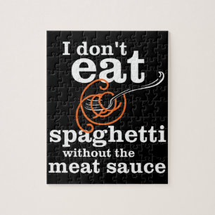 Puzzle No como Spaghetti sin la salsa de carne