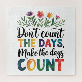 Puzzle No cuentes los días, haz que los días cuenten
