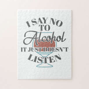 Puzzle No Digo Alcohol, Simplemente No Escucho Beber Bar