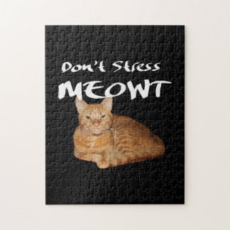 Puzzle No enfades a Meowt - un gato Naranja me estresa