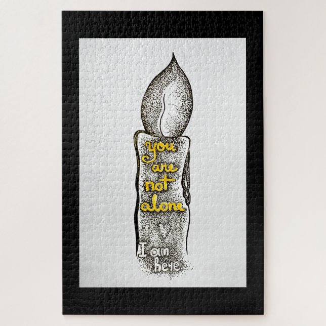 Puzzle No estás solo, estoy aquí cita de amistad (Vertical)