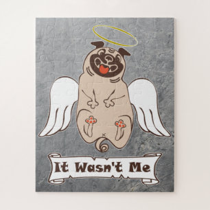 Puzzle No fue una cita graciosa de ángel pug de mí