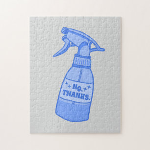 Puzzle No, Gracias. Botella de Spray Humor Sassy